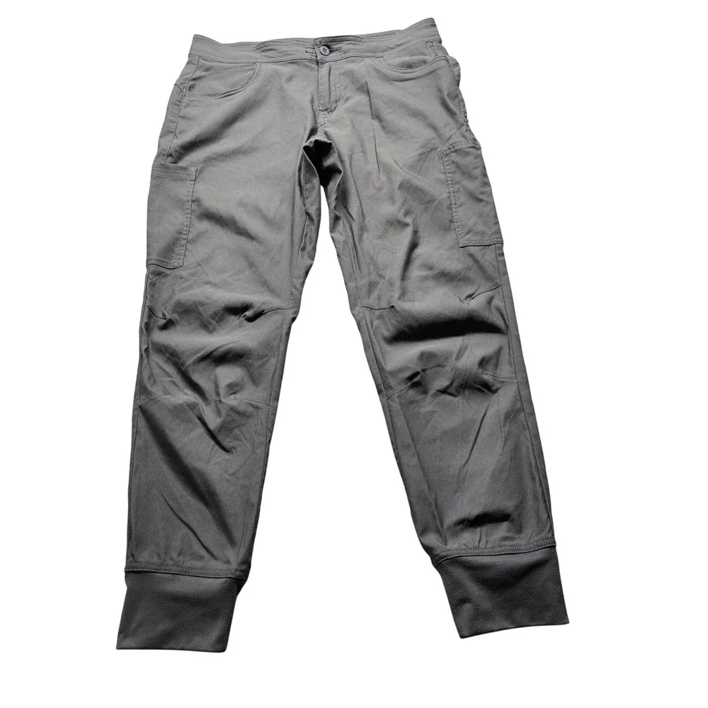 prAna Halle Jogger II Pants Womens 8 Charcoal Grey Hiking Outdoor 1971051